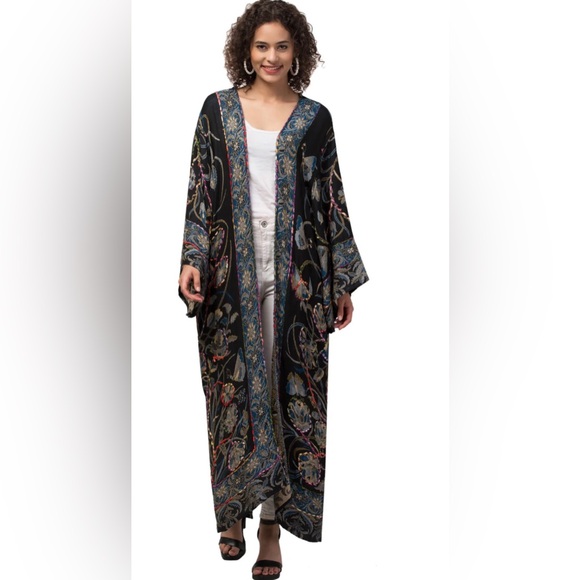 Ayka Indian duster kimono coat - Picture 5 of 7